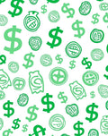 Lush Green Dollar Sign Collection Rug