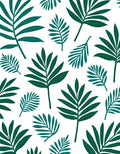 Deep Green Tropical Leaf Canopy Rug