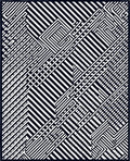 Onyx White Interlocking Lines Rug