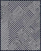 Onyx White Interlocking Lines Rug