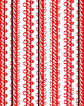 Red Abstract Stripe Medallion Rug