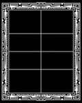 Monochromatic Maze Border Grid Rug