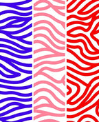 Bold Tri-Color Wavy Stripe Rug