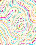 Colorful Abstract Swirls Graphic Rug