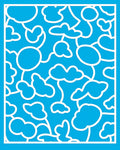 Whimsical Blue Cloudscape Abstract Rug