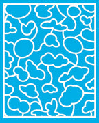 Whimsical Blue Cloudscape Abstract Rug