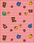 Cute Bears and Strawberries Picnic Rug