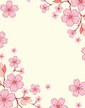 Soft Pink Floral Branches Romance Rug