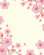 Soft Pink Floral Branches Romance Rug
