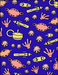 Whimsical Coral Submarine Abstract Rug