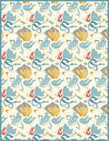 Ocean Blue Seashell Coral Collection Rug
