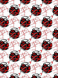 Red Black Tribal Totem Rug