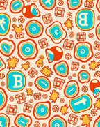 Whimsical Abstract Animals And Shapes Rug