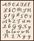 Classic Script Alphabet Collection Rug