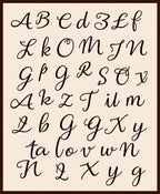 Classic Script Alphabet Collection Rug