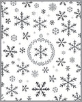 Black White Snowflake Scatter Rug