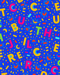 Bright Alphabet Garden Scatter Rug