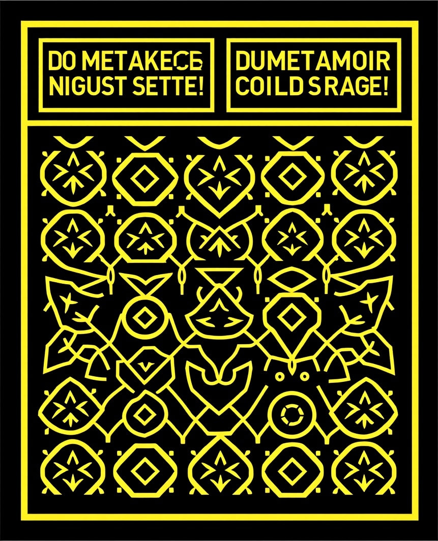 Bold Yellow Geometric Abstract Rug