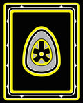 Bold Black Yellow Wheel Shape Rug
