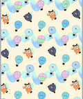 Playful Hot Air Balloons Whimsical Sky Rug