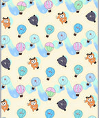 Playful Hot Air Balloons Whimsical Sky Rug