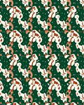 Abstract Organic Jade Cream Flow Rug