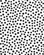 Black White Scattered Floral Accents Rug