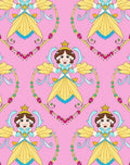 Charming Princess Pink Yellow Blue Necklace Rug