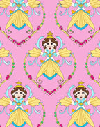 Charming Princess Pink Yellow Blue Necklace Rug