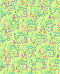 Whimsical Floral Abstract Pastel Swirl Rug