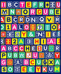 Colorful Alphabet Blocks Playground Rug