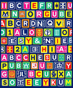 Colorful Alphabet Blocks Playground Rug