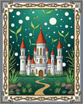 Enchanted Castle Emerald Garden Path Rug
