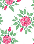 Pink Rose Garden Botanical Whimsy Rug