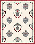 Crest Shield Regal Red Border Rug