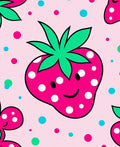 Happy Strawberry Polka Dot Sprinkle Rug