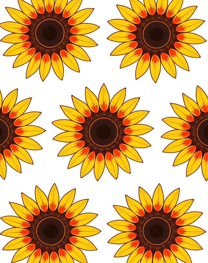 Golden Yellow Sunflowers Repeat Rug
