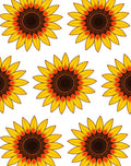 Golden Yellow Sunflowers Repeat Rug