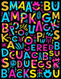 Bold Alphabet Soup Fun Rug