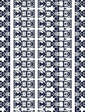Dark Blue Tribal Vertical Repeat Rug