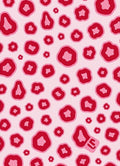 Pink Red Organic Spots Rug