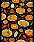 Whimsical Noodle Bowl Autumn Foliage Rug