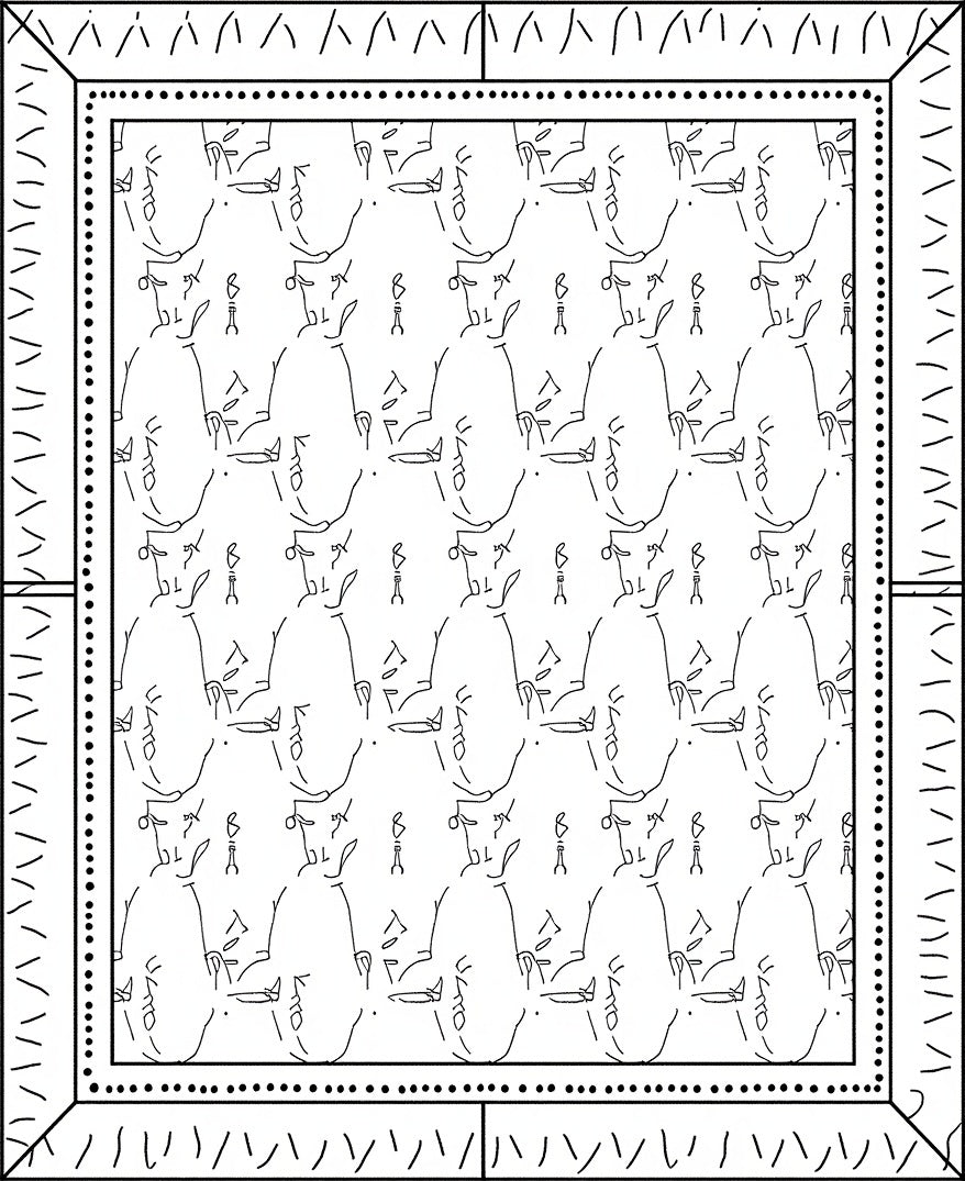 Abstract Figure Line Art Rug
