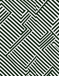 Modern Black and White Geometric Lines Rug