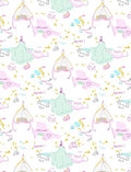 Doodle Abstract Pastel Figures Rug