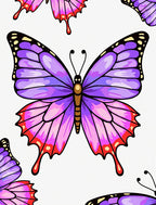 Vibrant Purple Butterfly Wings Rug
