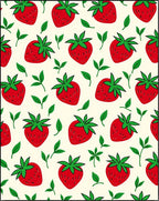 Red Strawberry Botanical Garden Rug