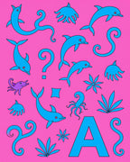 Aquatic Playful Dolphins Ocean Creatures Rug
