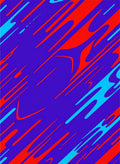 Vibrant Purple Red Blue Streaks Rug