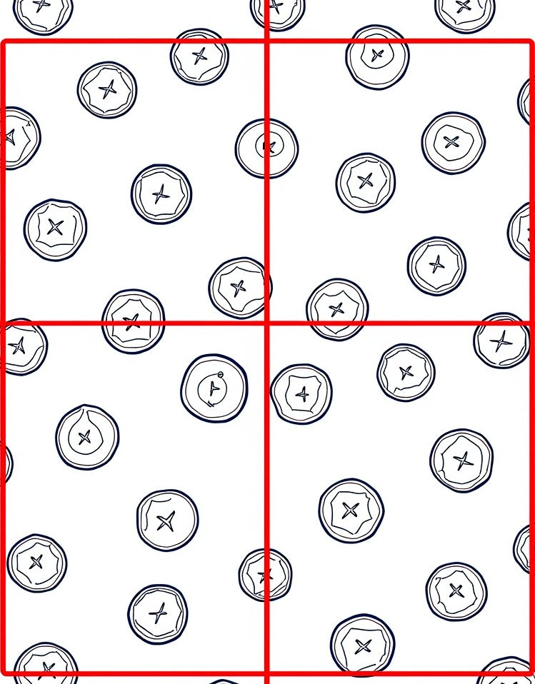 Blueberry Circle Graphic Repeat Rug